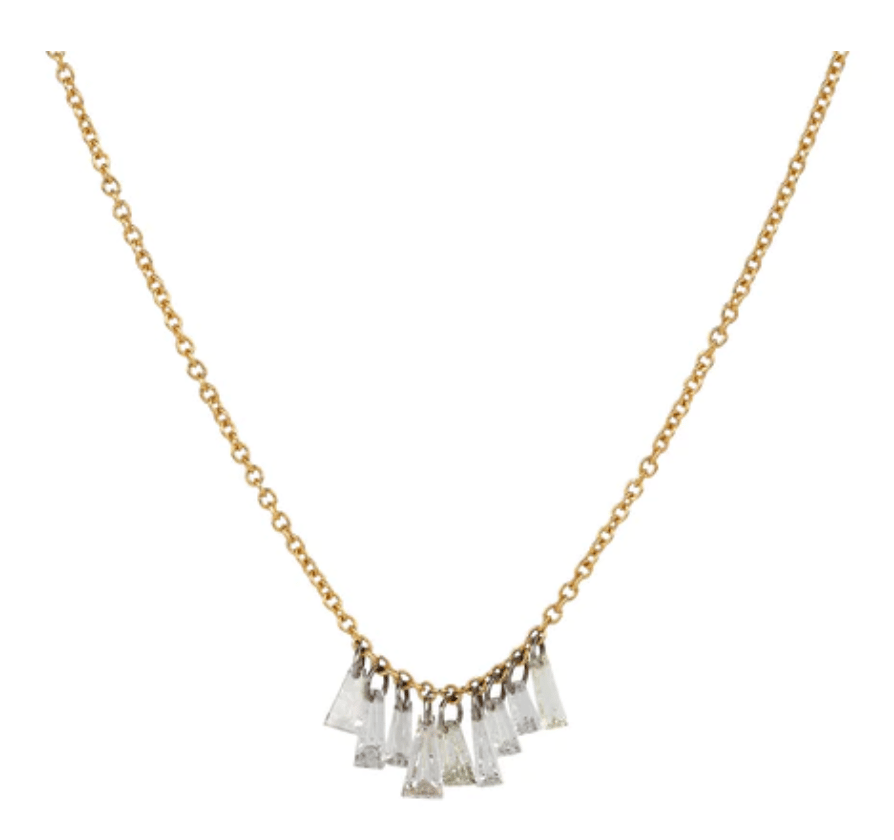 Image of 9 Baguettes Diamond Necklace
