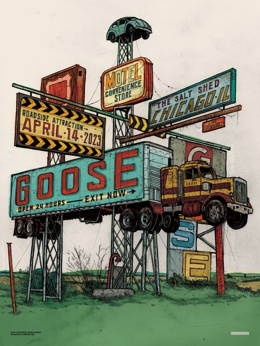 LAST COPIES: Goose (Chicago) • REGULAR Edition • N1 • Official Poster (18" x 24")