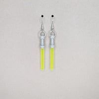 Yellow Lightsaber Earrings