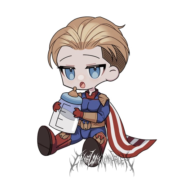 Image of homelander acrylic keychain