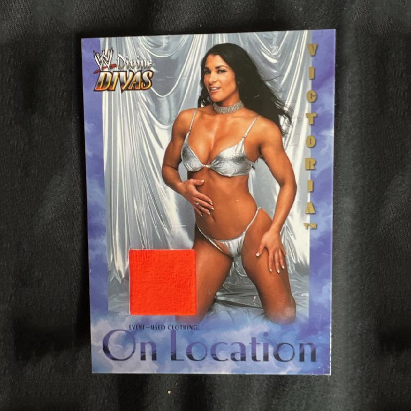 WWE Divine Divas 2003 Victoria On Location Event Used Clothing Trading Card
