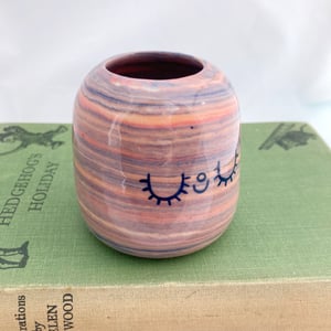 Image of Sunset marbled pot