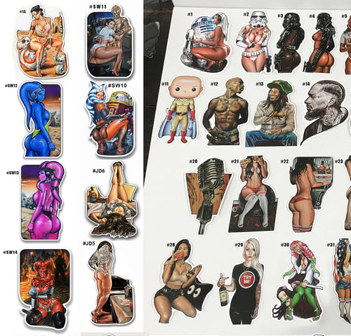 Image of 4" Stickers by Jeremy Worst Star Wars and More