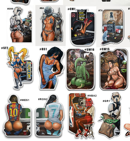 Image of 4" Stickers by Jeremy Worst Star Wars and More