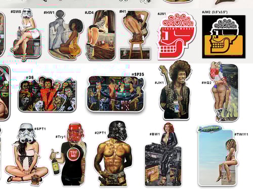 Image of 4" Stickers by Jeremy Worst Star Wars and More