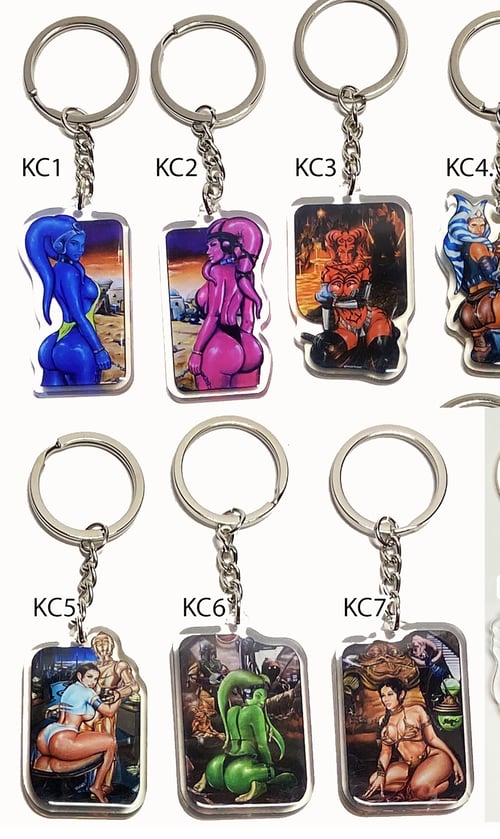 Image of JEREMY WORST Acrylic Keychains Super Sexy