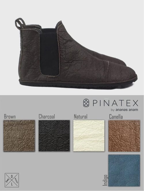 Image of Chelsea boots in Brown Pinatex®