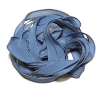 Image 1 of 1PC CHICKORY 42" hand dyed wrist wrap bracelet silk ribbon//Yoga wrist wrap bracelet ribbon