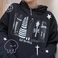 Image 1 of Go To Hell Hoody (made 2 order)