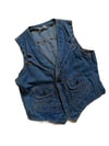 early 70s fitted rocker denim vest