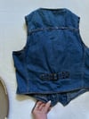 early 70s fitted rocker denim vest