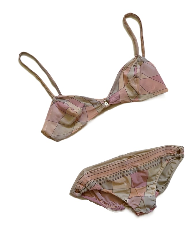 late 1960s PUCCI Italian tan-thru bikini
