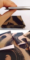 A6 Handmade sketchbook - Hand-painted cover 