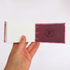 Pocket Watercolour Sketchbook - Red and purple sun pattern