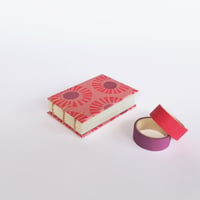 Image 2 of Pocket Watercolour Sketchbook - Red and purple sun pattern