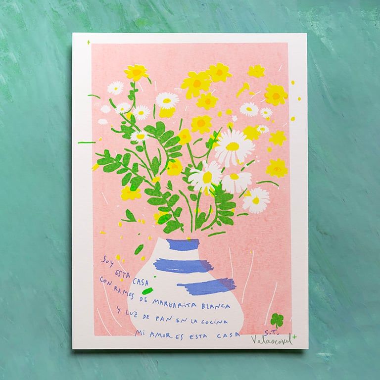 ramos de margarita blanca (y amarillas)