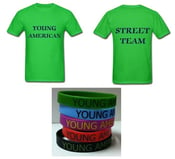 Image of Young American Street Team Shirt Plus Bracelet- Men