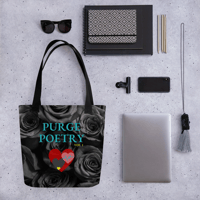 Image 3 of PURGE POETRY VOL 1 - ALL OVER TOTE BAG