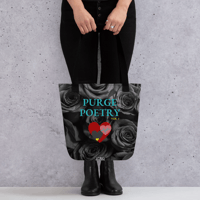 Image 1 of PURGE POETRY VOL 1 - ALL OVER TOTE BAG