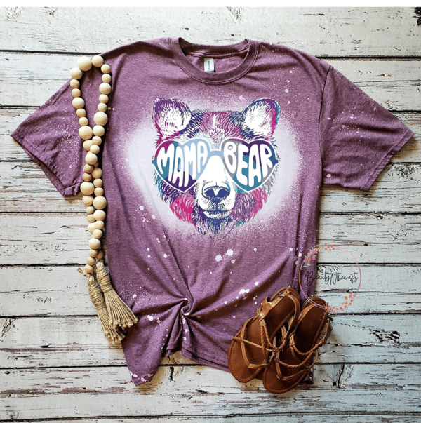 Image of Mama Bear Bleached Tee