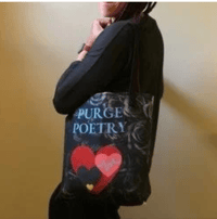 Image 4 of PURGE POETRY VOL 1 - ALL OVER TOTE BAG