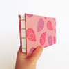 Watercolour sketchbook - Landscape - Pink and lilac pencil pattern