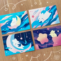 Image 1 of galaxy bunny prints