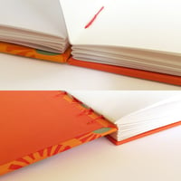 Image 3 of A5 Drawing Sketchbook - Orange sun pattern - Version 1