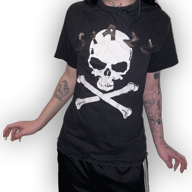 SPAZZ® dnt go 2 sKull tee (custom 1of1) Image 2