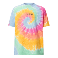 Image of Camiseta logo Aveam bordado oversize tie-dye