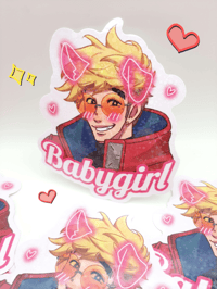 Image 3 of Trigun Charms, Buttons, Stickers, Tickets, and Prints