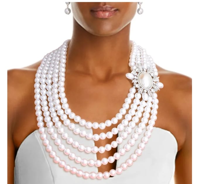 Image of Vintage 5layer Pearls