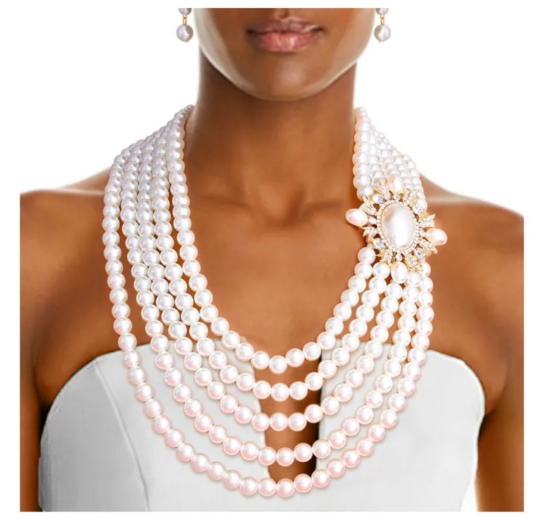 Image of Vintage 5layer Pearls