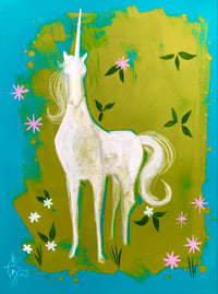 Springtime Unicorn- 8x10