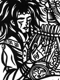 Image of The Duet (Orpheus & Eurydice) - Linocut Relief Print