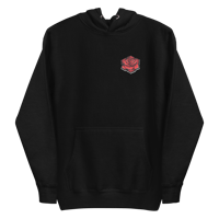 Image of Sudadera de rosa con capucha unisex