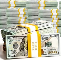 $100 notes 100 pieces