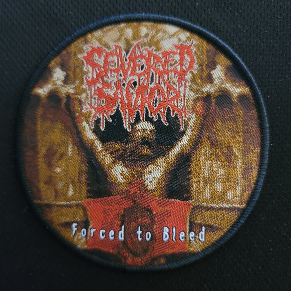 Severed Savior "Forced to Bleed" Official Woven Patch