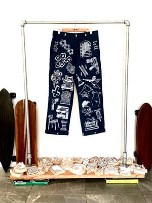 13ST x Dickies 874 Handprinted pants no.07