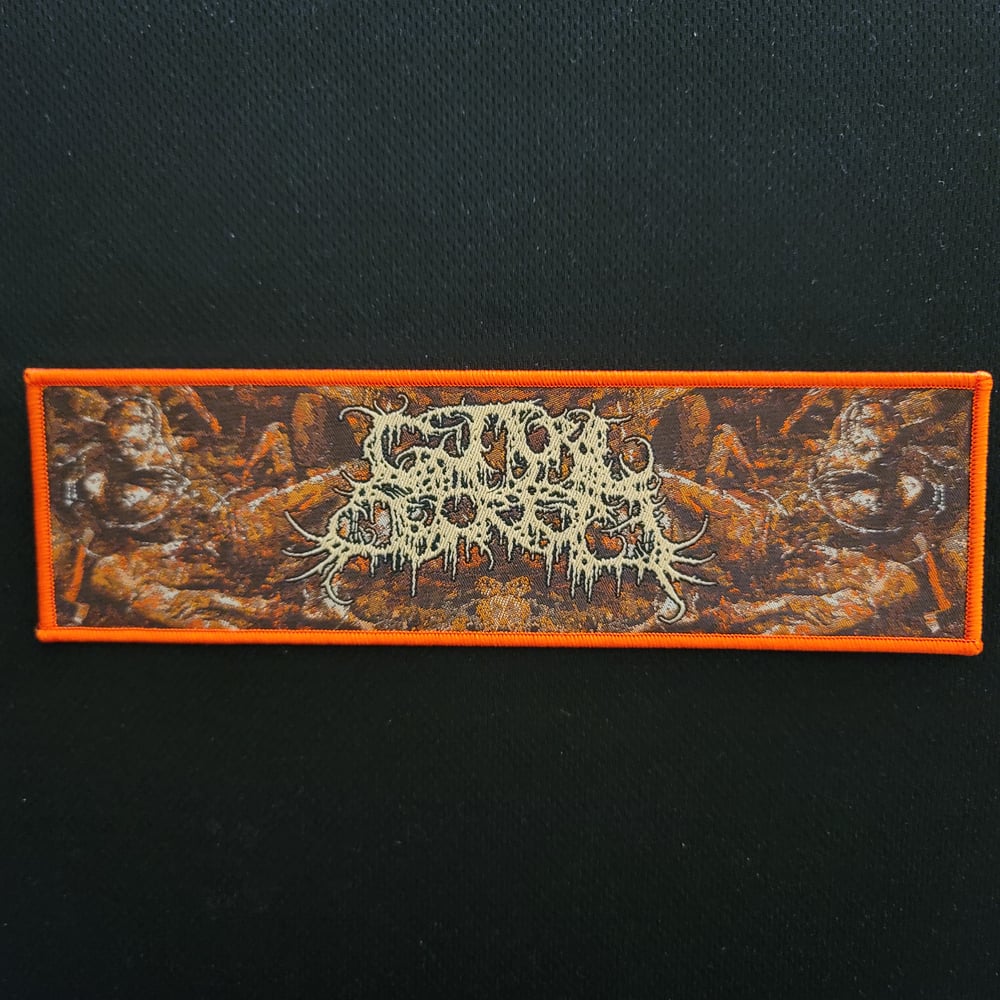 Guttural Secrete "Reek Of Pubescent Despoilment" Official Woven  Strip Patch