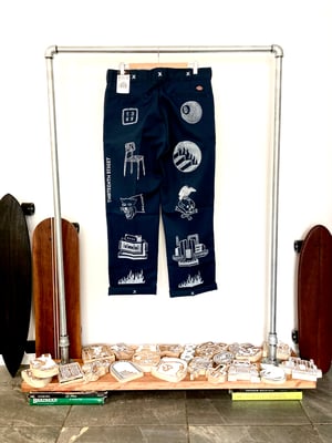 13ST x Dickies 874 Handprinted pants no.8
