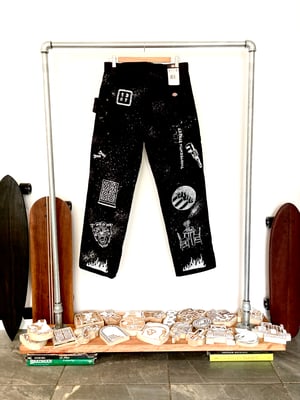 13ST x Dickies Carpenters Pants Handprinted no.01