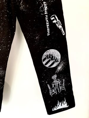 13ST x Dickies Carpenters Pants Handprinted no.01
