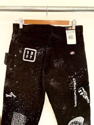 13ST x Dickies Carpenters Pants Handprinted no.01
