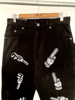 13ST x Dickies Carpenter Pants Handprinted no.3