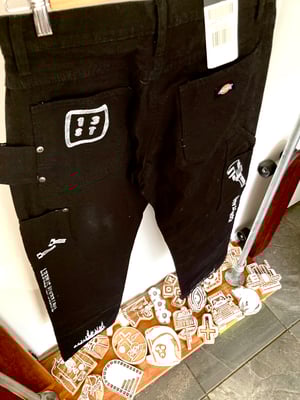 13ST x Dickies Carpenter Pants Handprinted no.3