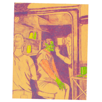 Image 1 of man becoming goblin at sunrise (print)