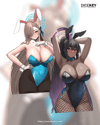 Blue Archive "Asuna & Karin" Bunny Outfit Slaps & Diecut 