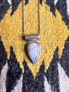 Sterling and Moonstone Pendant Necklace