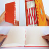 A5 Drawing Sketchbook - Orange sun pattern - Version 2